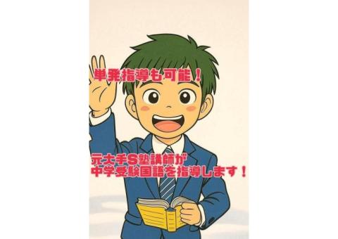 中学受験国語を早稲田卒大手S塾元講師が指導します